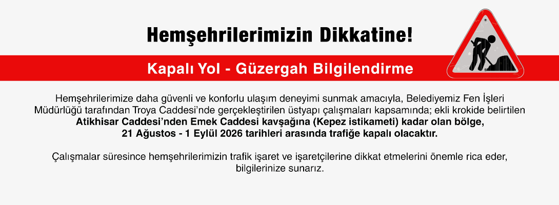 Kapalı Yol Bilgilendirme