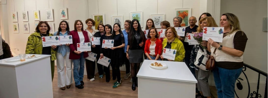 Yazar ve Sanatçı Evinde Karakalem ve Suluboya Sergisi