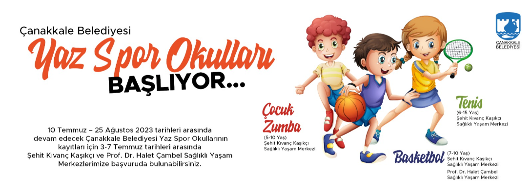 Çanakkale Belediyesi Yaz Spor Okulları Başlıyor