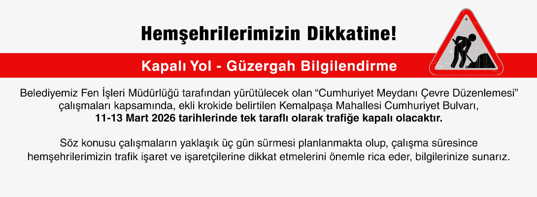 Kapalı Yol Bilgilendirme
