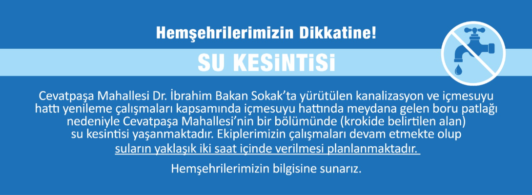Su Kesintisi Duyurusu