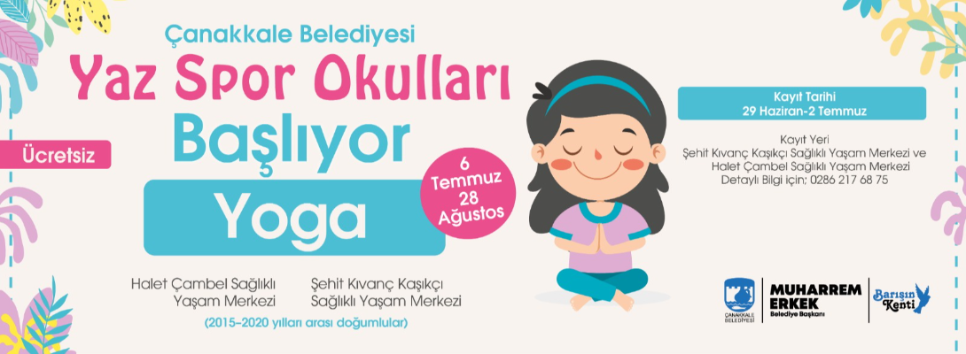 Yaz Spor Okulları Kapsamında Ücretsiz Yoga Dersleri Başlıyor