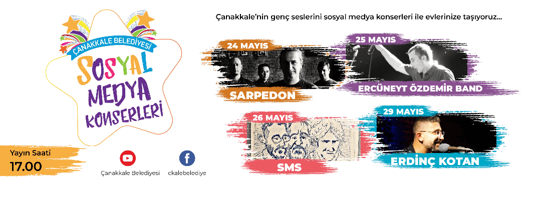 Bayramda Çanakkale Belediyesi Sosyal Medya Konserlerini Kaçırmayın!