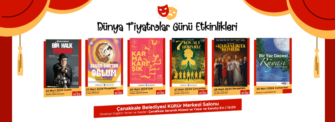 Dünya Tiyatrolar Gününü Birbirinden Keyifli Oyunlarla Kutluyoruz