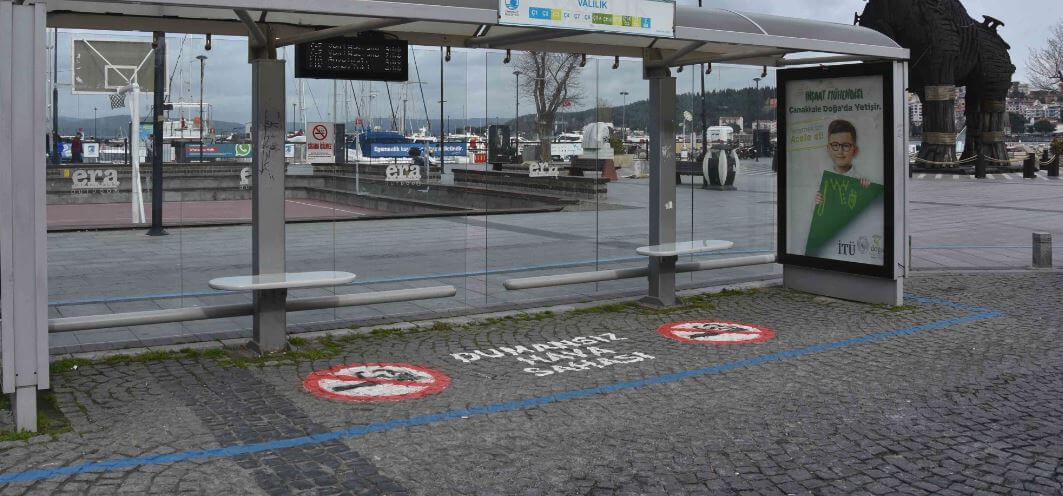 Duraklarda “Dumansız Hava Sahası” Çalışması