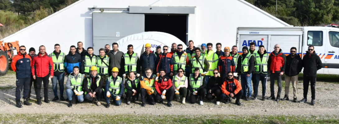 Çanakkale Belediyesi Arama ve Kurtarma Ekibinin Saha Eğitimleri Başladı