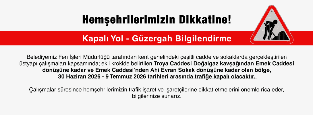 Kapalı Yol Bilgilendirme