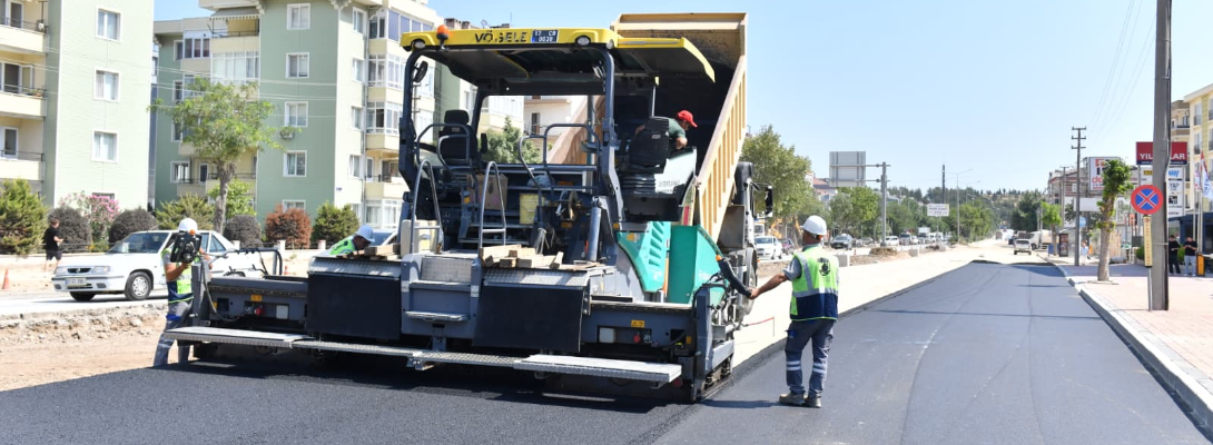 Troya Caddesi'nde Asfaltlama Çalışmaları Başladı