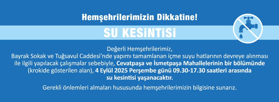 Su Kesintisi Duyurusu