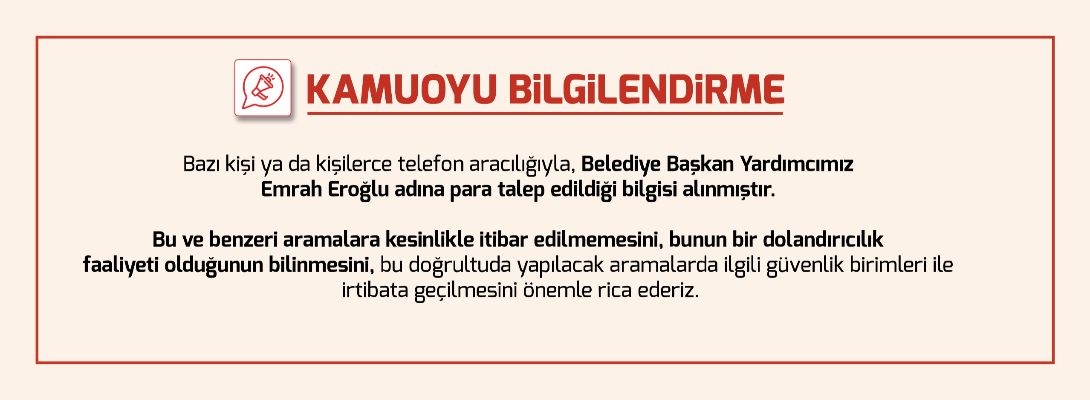 Önemli Bilgilendirme