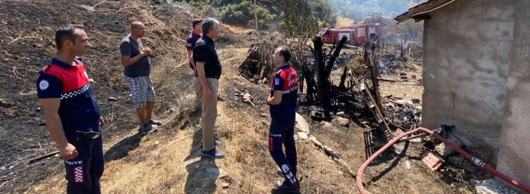 Başkan Vekili Mutluay Yangın Bölgesinde