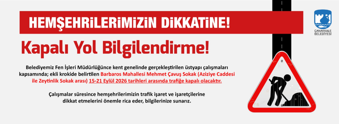 Kapalı Yol Bilgilendirme