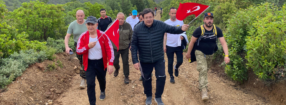 Başkan Erkek, 57. Alay Vefa Yürüyüşüne Katıldı