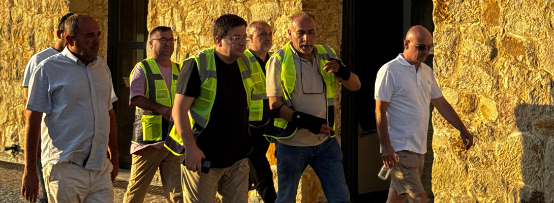 Başkan Erkek Yangın Bölgesinde...