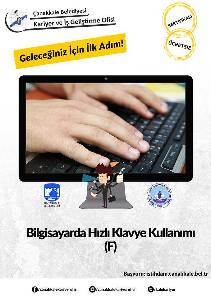 Bilgisayar Hızlı Klavye(F) Kullanımı Kursu Başvuruları Başladı