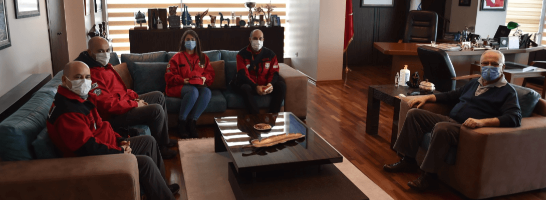 AKUT Ekibinden Başkan Gökhan'a Ziyaret