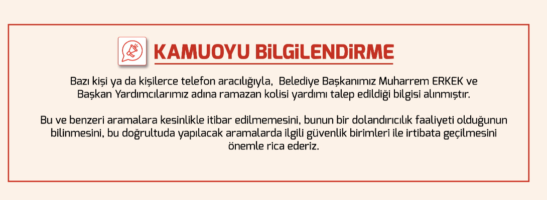 Kamuoyu Bilgilendirme