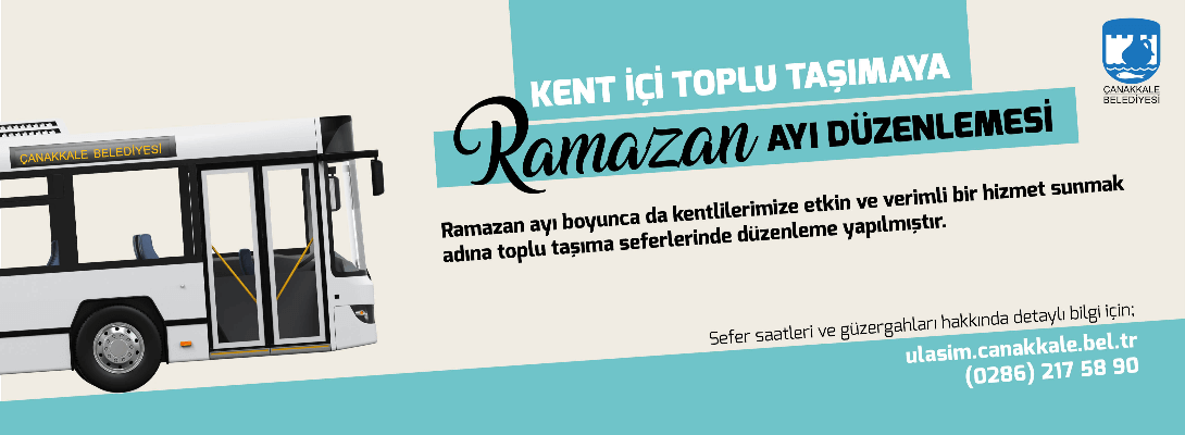 Kent İçi Toplu Taşımada Ramazan Ayı Düzenlemesi
