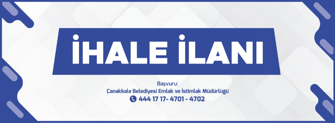 Emlak ve İstimlak Müdürlüğü İhale İlanı