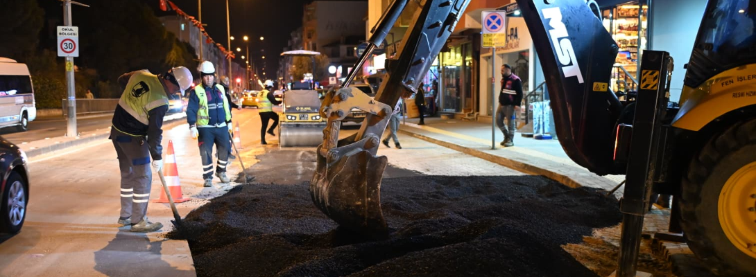 Üstyapıda Çalışmalar Gece Gündüz Sürüyor