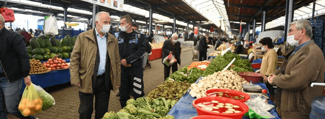 Başkan Gökhan Pazar Yerini Denetledi
