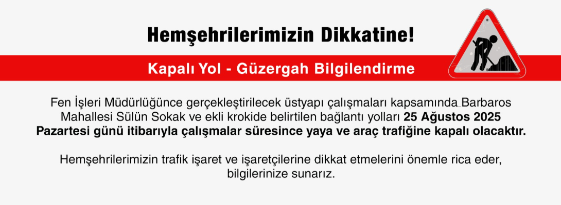 Kapalı Yol Bilgilendirme