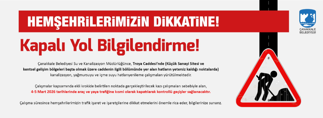 Kapalı Yol Bilgilendirme