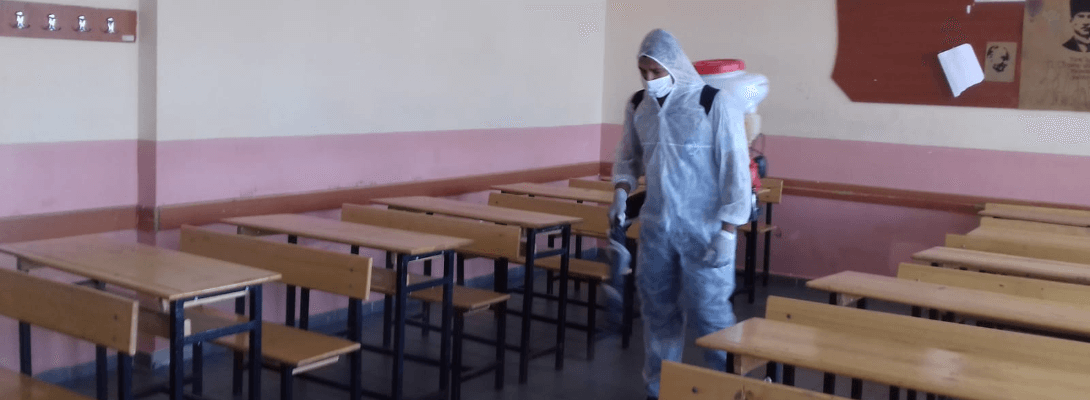 MSÜ Sınavı Öncesinde Okullarda Kapsamlı Temizlik ve Dezenfeksiyon Çalışması Gerçekleştirildi