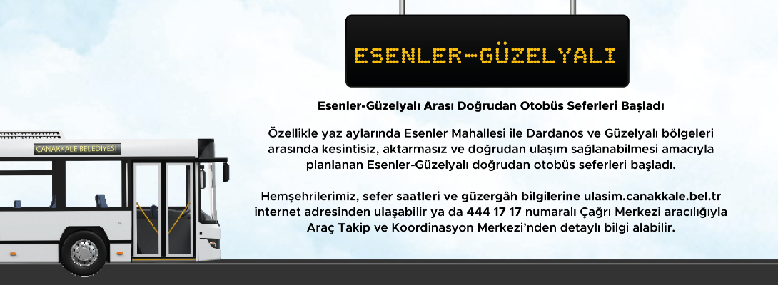 Esenler-Güzelyalı Arası Doğrudan Otobüs Seferleri Başladı