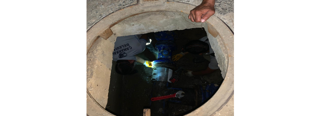 Güzelyalı ve Dardanos'ta İçme Suyu Hattında Bakım Onarım Çalışması Gerçekleştirildi