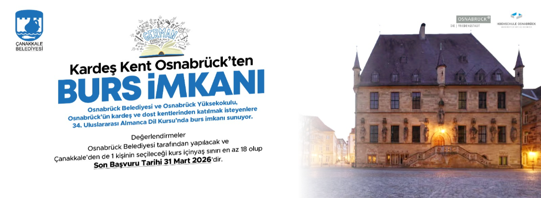 Kardeş Kent Osnabrück Yaz Dil Kursu Başvuruları Başladı
