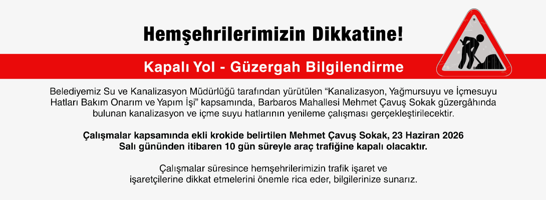 Kapalı Yol Bilgilendirme