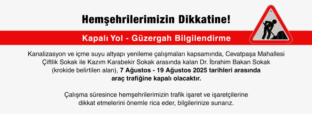 Kapalı Yol Bilgilendirme