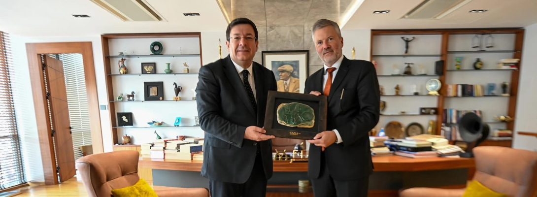 Büyükelçi Gaarder'dan Başkan Erkek'e Ziyaret