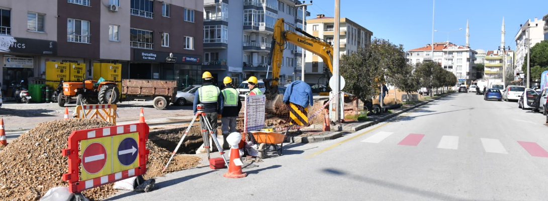 Troya Caddesi'nde Altyapı Yenileme Çalışmaları Başladı