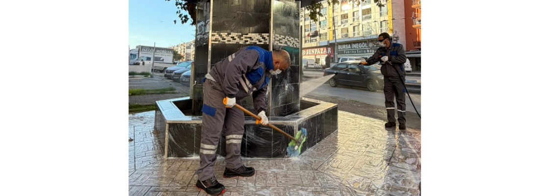 Sokak Çeşmeleri Temizleniyor...