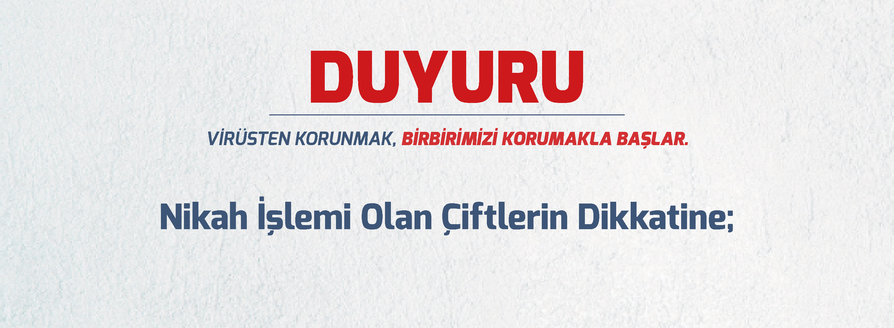 Nikah İşlemi Olan Çiftlerin Dikkatine